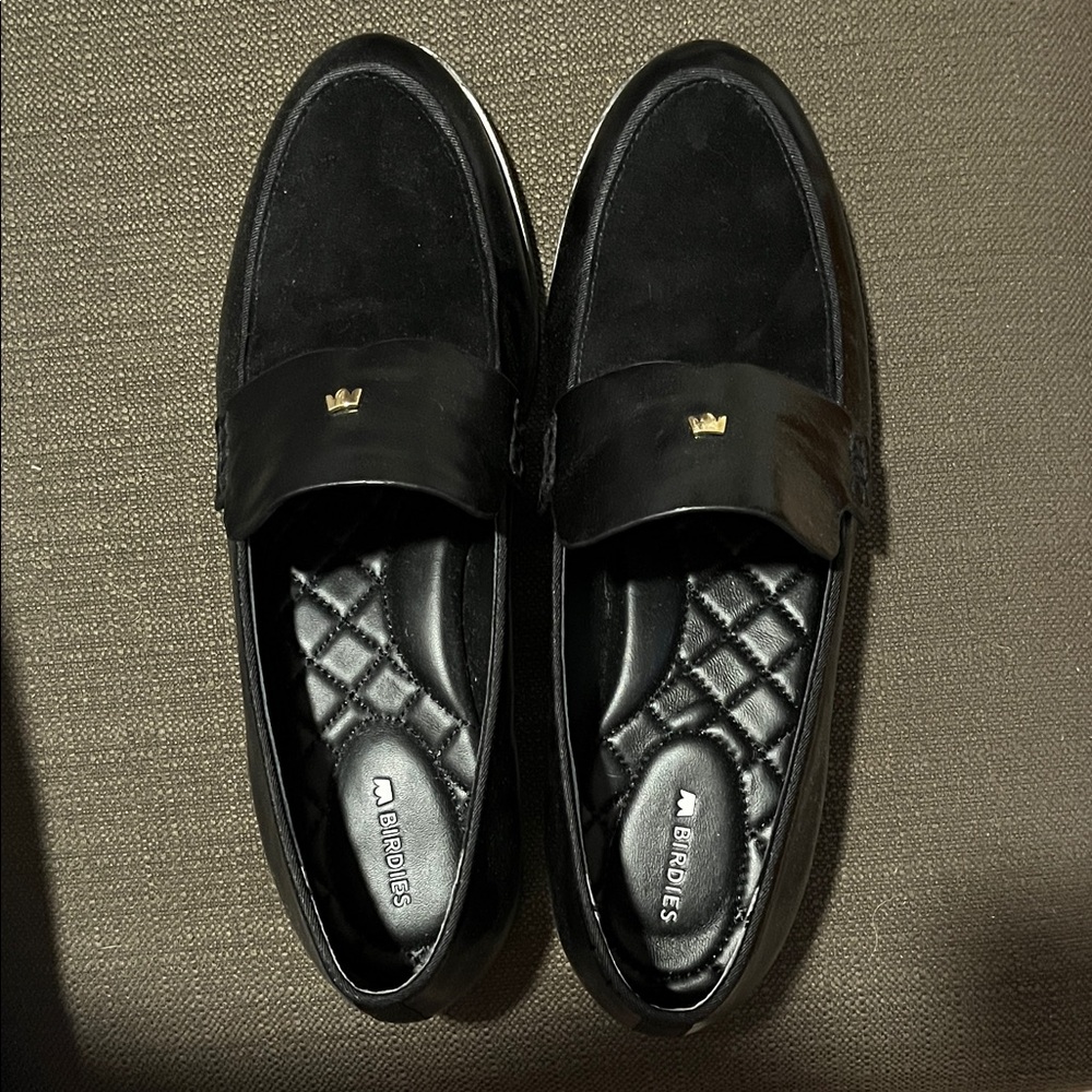Birdies Starling Black Women's Loafers, 8, New